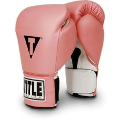 Снарядные перчатки Boxing Super Title розовые