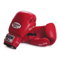 Боксерские перчатки Green Hill Super Star кожаные (BGS-1213c, красные)