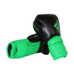 Боксерские перчатки Hybrid 300 Adidas ADIH300 черно-зеленые