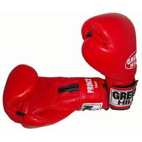 Боксерские перчатки Green Hill Prince кожаные (BGP-2028, красные)