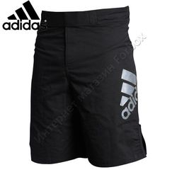 Шорты Adidas для MMA (ADICSS52, черные с серебром)