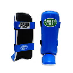 Защита голени и стопы Green Hill Somo кожа (SIS-0018, синяя)