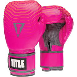 Женские боксерские перчатки TITLE Boxing Aerovent Adrenaline розовый