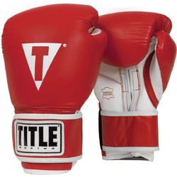 Боксерские перчатки TITLE Pro Style Leather Training TVVTG красные
