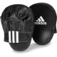 Лапи боксерські Adidas гнуті шкіряні (ADIBAC012, чорні)