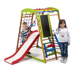 Детский спортивный комплекс для дома SportBaby BabyWood Plus 3