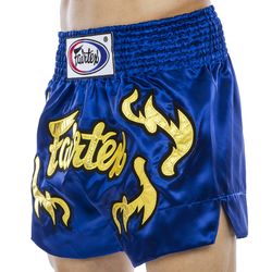 Шорты для тайского бокса и кикбоксинга FAIRTEX (BS0664, синий)