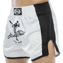 Шорты для тайского бокса и кикбоксинга FAIRTEX (BS1707, белый)