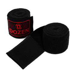 Боксерські бинти напівеластичний Dozen Monochrome Semi-elastic Hand Wraps (218277679, Чорний)