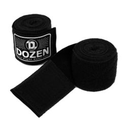 Боксерські бинти напівеластичний Dozen Monochrome Semi-elastic Hand Wraps (216244969, Чорний)