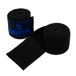 Боксерские бинты полуэластичные Dozen Monochrome Semi-elastic Hand Wraps (218277763, Черный)