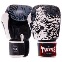 Перчатки для бокса TWINS Wolf (FBGVL3-50, Белый)