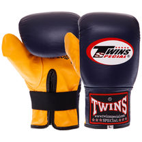 Снарядные перчатки TWINS (TBGLA-1F, Желтый-темно-синий)