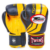 Перчатки боксерские кожаные на липучке TWINS (FBGVL3-43)