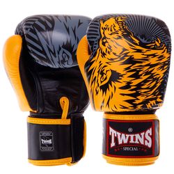 Перчатки для бокса TWINS Wolf (FBGVL3-50, Желтый)
