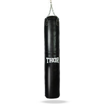 Мешок боксерский с цепью Thor ременная кожа (1200/180, черный)