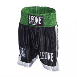 Шорты боксерские Leone Contender (500044, черно-зеленые)