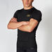 Рашгард з коротким рукавом Leone Black / Gold (500127, Чорний)