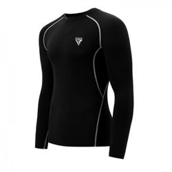 Рашгард с длинным рукавом RDX Lycra Black (40281, черный)