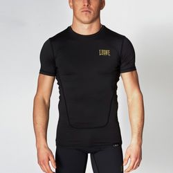 Рашгард з коротким рукавом Leone Black / Gold (500127, Чорний)