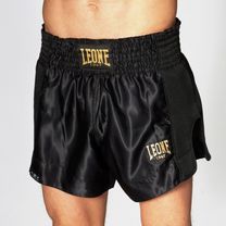 Шорты для тайского бокса Leone Essential Black (500160, черный)