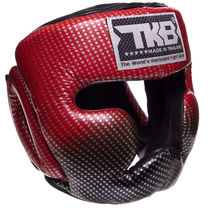 Шлем боксерский с полной защитой кожаный TOP KING Super Star (TKHGSS-01, Красный)