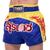 Шорты для тайского бокса и кикбоксинга TOP KING (TKTBS-146, Синий)