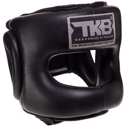 Шолом боксерський з шкіряним бампером TOP KING Pro Training (TKHGPT-CC, Чорний)