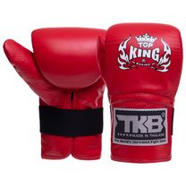 Снарядные перчатки кожаные TOP KING Pro (TKBMP-CT, Красный)