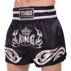 Шорти для тайського боксу та кікбоксингу TOP KING (TKTBS-094, Чорний)