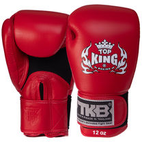Перчатки боксерские кожаные на липучке TOP KING Ultimate AIR (TKBGAV, Красный)