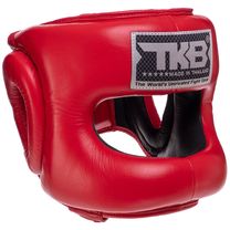 Шлем боксерский с бампером кожаный TOP KING Pro Training (TKHGPT-CC, Красный)