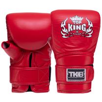 Снарядные перчатки с открытым большим пальцем Кожа TOP KING Ultimate (TKBMU-OT, Красный)