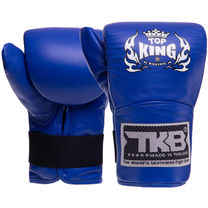 Снарядные перчатки кожаные TOP KING Pro (TKBMP-CT, Синий)