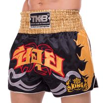 Шорты для тайского бокса и кикбоксинга TOP KING (TKTBS-049, Черный)