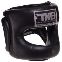 Шлем боксерский с бампером кожаный TOP KING Pro Training (TKHGPT-OC, Черный)