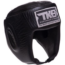 Шлем боксерский открытый кожаный TOP KING Super (TKHGSC, Черный)