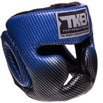Шлем боксерский с полной защитой кожаный TOP KING Super Star (TKHGSS-01, Синий)