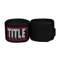 Бинти боксерські еластичні TITLE Boxing Fight Back Semi-Elastic (Title-FBHW-BK, Чорний)