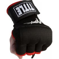 Бинт-перчатки TITLE Boxing Attack Nitro Speed Wraps Черные с красным (M)