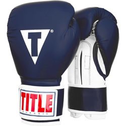 Боксерские перчатки TITLE Pro Style Training (Title-CVVTG-NA, Синий)