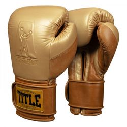 Боксерские перчатки TITLE Ali Limited Edition Comeback Training (Title-ALICBTG, Золотой)