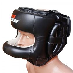 Боксерский шлем с бампером FirePower (FPHGA7-BK, черный)