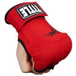 Бинт-рукавички TITLE Boxing Attack Nitro Speed Wraps (Title-ASPWR2-RD-BK, Червоний)