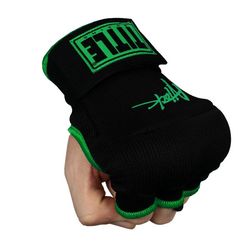 Бинт-рукавички TITLE Boxing Attack Nitro Speed Wraps (Title-ASPWR2-BK-GN, Чорний)