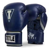 Боксерские перчатки TITLE Big-League XXL Traning Gloves (Title-BLTG-20-BL, Синий)