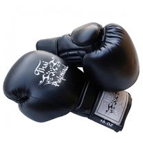 Боксерские перчатки Thai Professional (TPBG3N-BK, черные)
