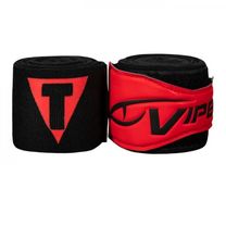 Бинты боксерские эластичные TITLE VIPER Coil 4,5м (VCHW-RD/BK, Черные с красным)