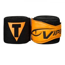 Бинты боксерские эластичные TITLE VIPER Coil 4,5м (VCHW-OR/BK, Черные с Оранжевым)