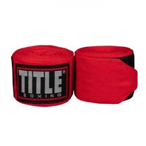Бинти боксерські еластичні TITLE Boxing Fight Back Semi-Elastic (Title-FBHW-R, Червоний)